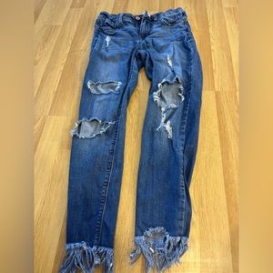 Navy blue flairish bottoms